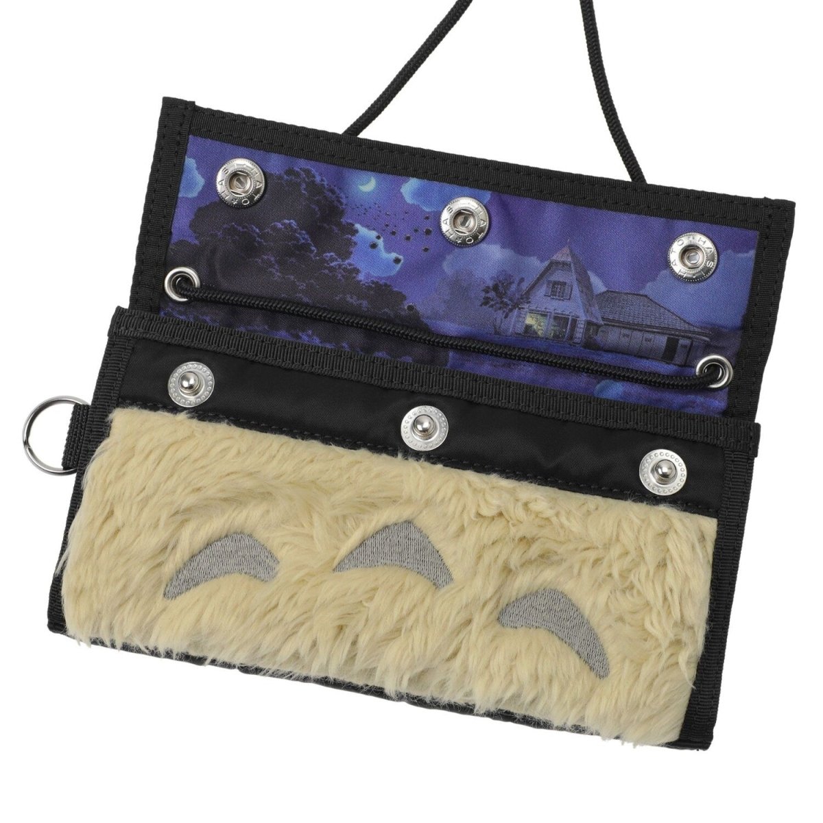 Official Ghibli Totoro Fluffy Clutch/Shoulder Bag • My Neighbor Totoro Handbag/Cosmetic Bag/Wallet/Makeup Bag/Pochette - Kamaji Market