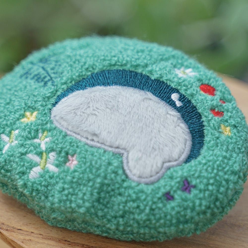 Official Ghibli Totoro Fluffy Mirror • My Neighbor Totoro Palm - size Mirror • Compact Pocket Makeup Hand Mirror - Kamaji Market
