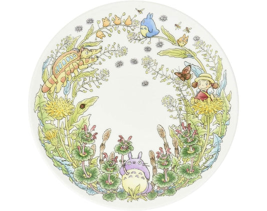 Official Ghibli Totoro "Four Seasons" 23cm Plate/Dish • Japanese Noritake Appetizer/Dinner Plate • My Neighbor Totoro Tableware/Dinnerware - Kamaji Market