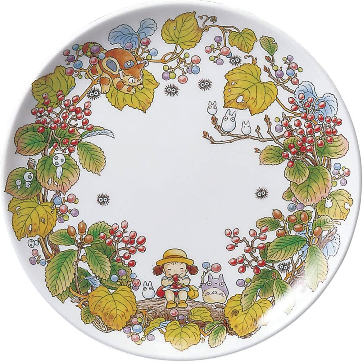Official Ghibli Totoro "Four Seasons" 23cm Plate/Dish • Japanese Noritake Appetizer/Dinner Plate • My Neighbor Totoro Tableware/Dinnerware - Kamaji Market