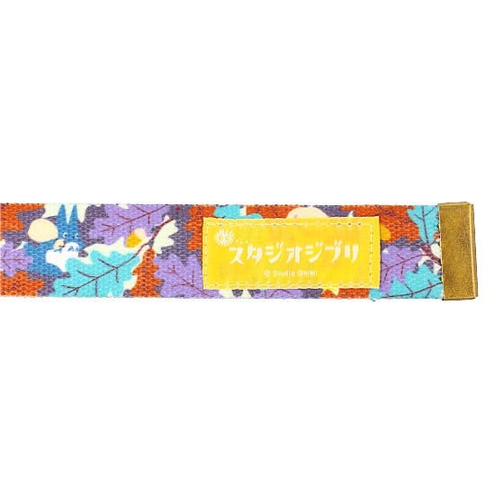 Official Ghibli Totoro Gacha Belt/Buckle • My Neighbor Totoro Ceinture/Strap • Small Totoro with Autumn Leaves GBL - Kamaji Market