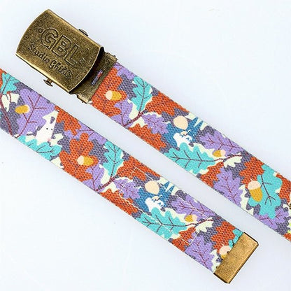 Official Ghibli Totoro Gacha Belt/Buckle • My Neighbor Totoro Ceinture/Strap • Small Totoro with Autumn Leaves GBL - Kamaji Market