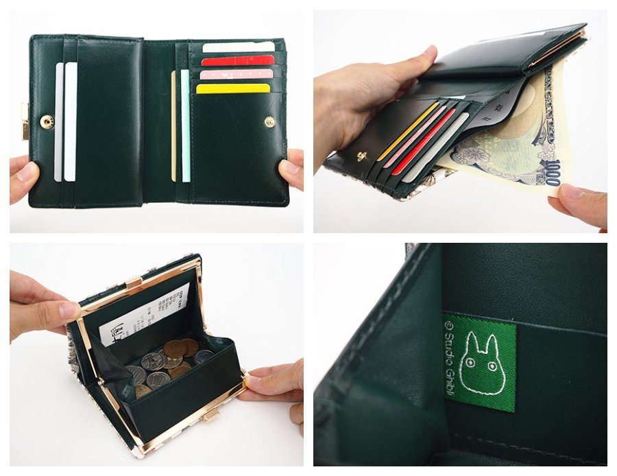 Official Ghibli Totoro Genuine Leather Wallet • My Neighbor Totoro Coin Case/Purse/Pouch/Clutch - Kamaji Market