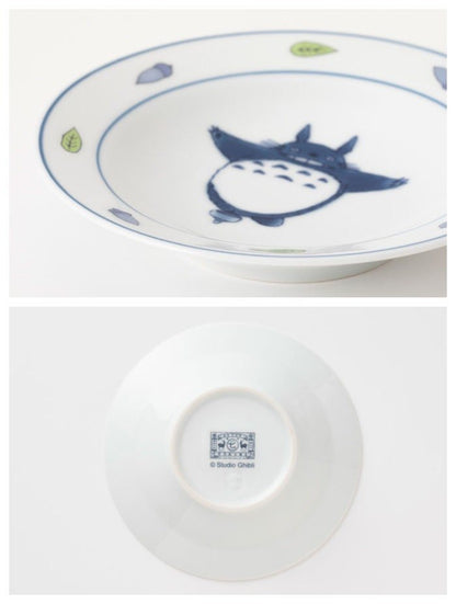 Official Ghibli Totoro Handmade Bean Plate/Dish/Tray SET of 3 • My Neighbor Totoro Japanese Porcelain Home Decor - Kamaji Market