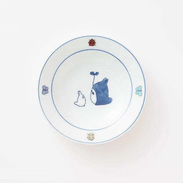 Official Ghibli Totoro Handmade Bean Plate/Dish/Tray SET of 3 • My Neighbor Totoro Japanese Porcelain Home Decor - Kamaji Market