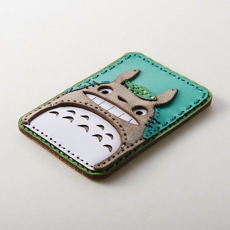 Official Ghibli Totoro Handmade Genuine Leather Card Case • My Neighbor Totoro Pass Case - Kamaji Market