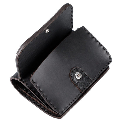 Official Ghibli Totoro Handmade Genuine Leather Wallet • Black Kurosuke Ojaga Design GBL - Kamaji Market