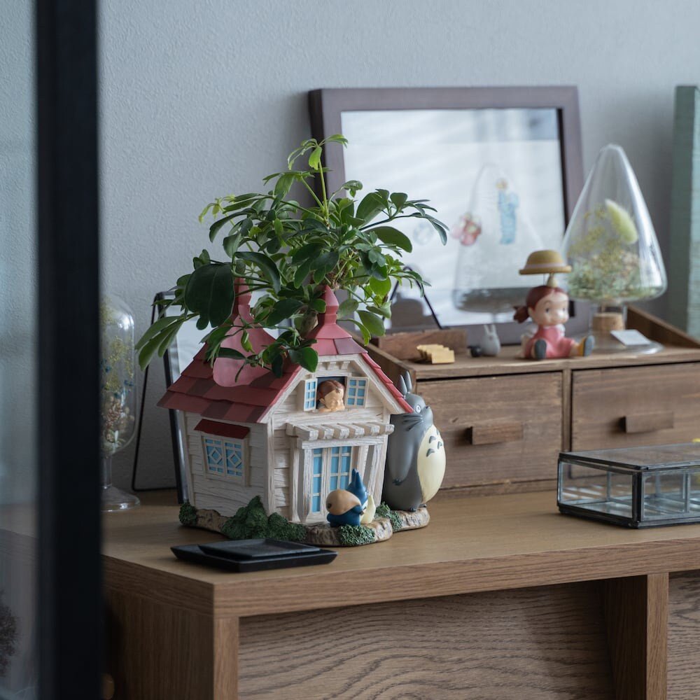 Official Ghibli Totoro Hoise Planter Cover • My Neighbor Totoro Pot/Home Decor/Interior Diorama - Kamaji Market