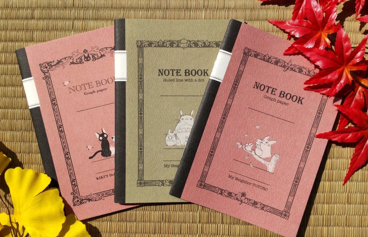 Official Ghibli Totoro, Kikis Delivery Notebook • Vintage Notepad/Sketchpad/Planner/Diary • Jiji Japanese Stationery - Kamaji Market