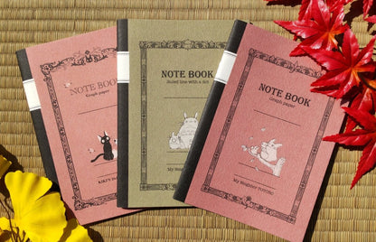 Official Ghibli Totoro, Kikis Delivery Notebook • Vintage Notepad/Sketchpad/Planner/Diary • Jiji Japanese Stationery - Kamaji Market