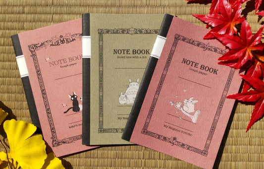 Official Ghibli Totoro, Kikis Delivery Notebook • Vintage Notepad/Sketchpad/Planner/Diary • Jiji Japanese Stationery - Kamaji Market