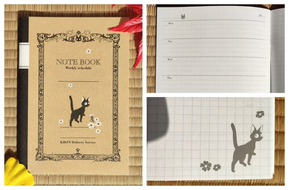 Official Ghibli Totoro, Kikis Delivery Notebook • Vintage Notepad/Sketchpad/Planner/Diary • Jiji Japanese Stationery - Kamaji Market