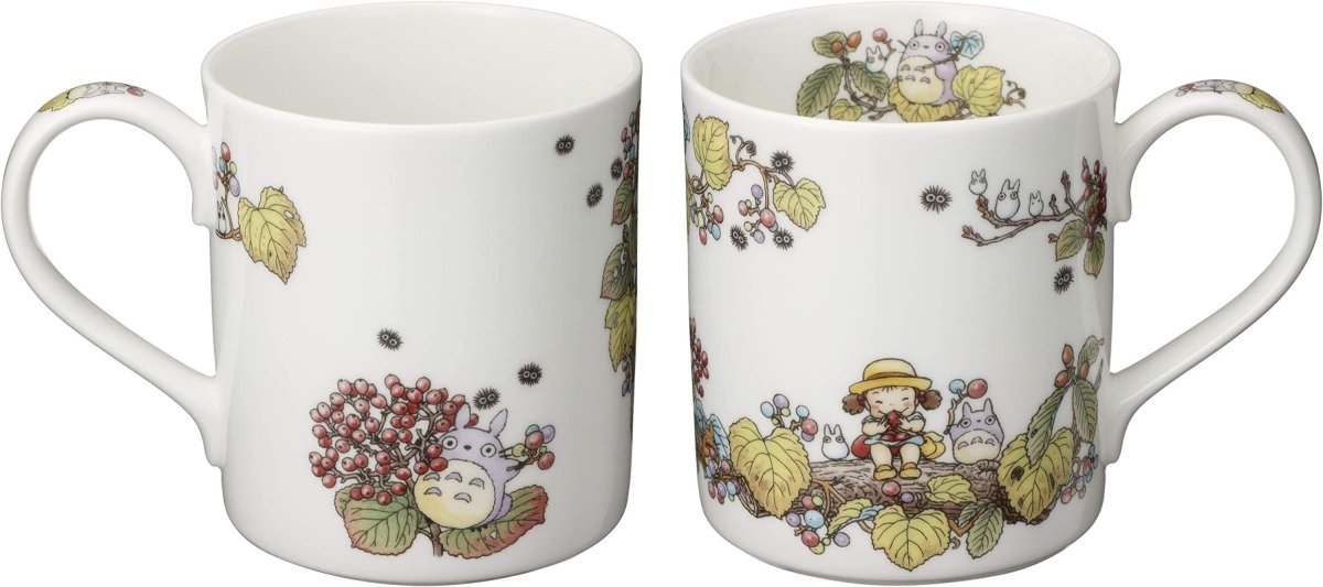 Official Ghibli Totoro Mug Cup "Four Seasons" • My Neighbor Totoro Bone China Noritake Tableware • Japanese Ceramic - Kamaji Market