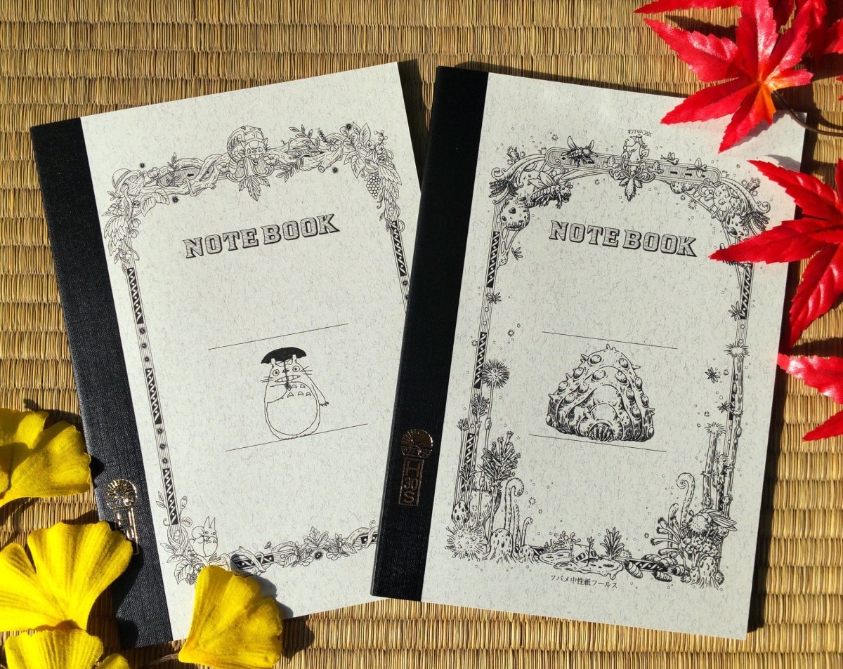 Official Ghibli Totoro, Nausicaa Notebook/Sketchbook/Notepad/Writing pad • Nausicaä of Valley of the Wind Anime Stationery - Kamaji Market