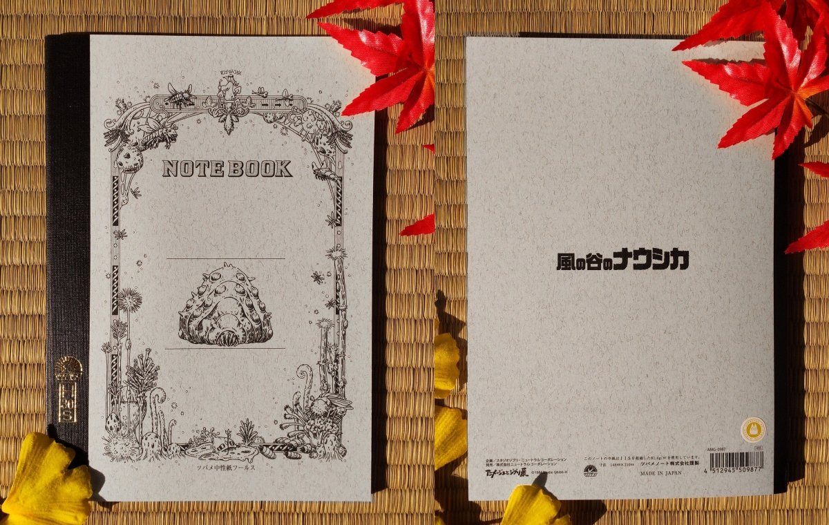 Official Ghibli Totoro, Nausicaa Notebook/Sketchbook/Notepad/Writing pad • Nausicaä of Valley of the Wind Anime Stationery - Kamaji Market