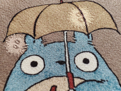 Official Ghibli Totoro Necktie • My Neighbor Totoro Neckwear/Ascot/Cravat/Accent Clothes • Beige Silk Neck Tie - Kamaji Market