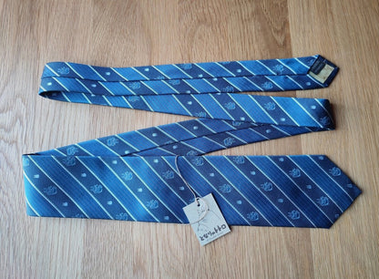 Official Ghibli Totoro Necktie • My Neighbor Totoro Neckwear/Ascot/Cravat/Accent Clothes • Blue Silk Neck Tie - Kamaji Market