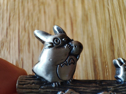 Official Ghibli Totoro Necktie Pin • My Neighbor Totoro Neckwear/Ascot/Cravat/Accent Clothes • Brass Tie Pin - Kamaji Market