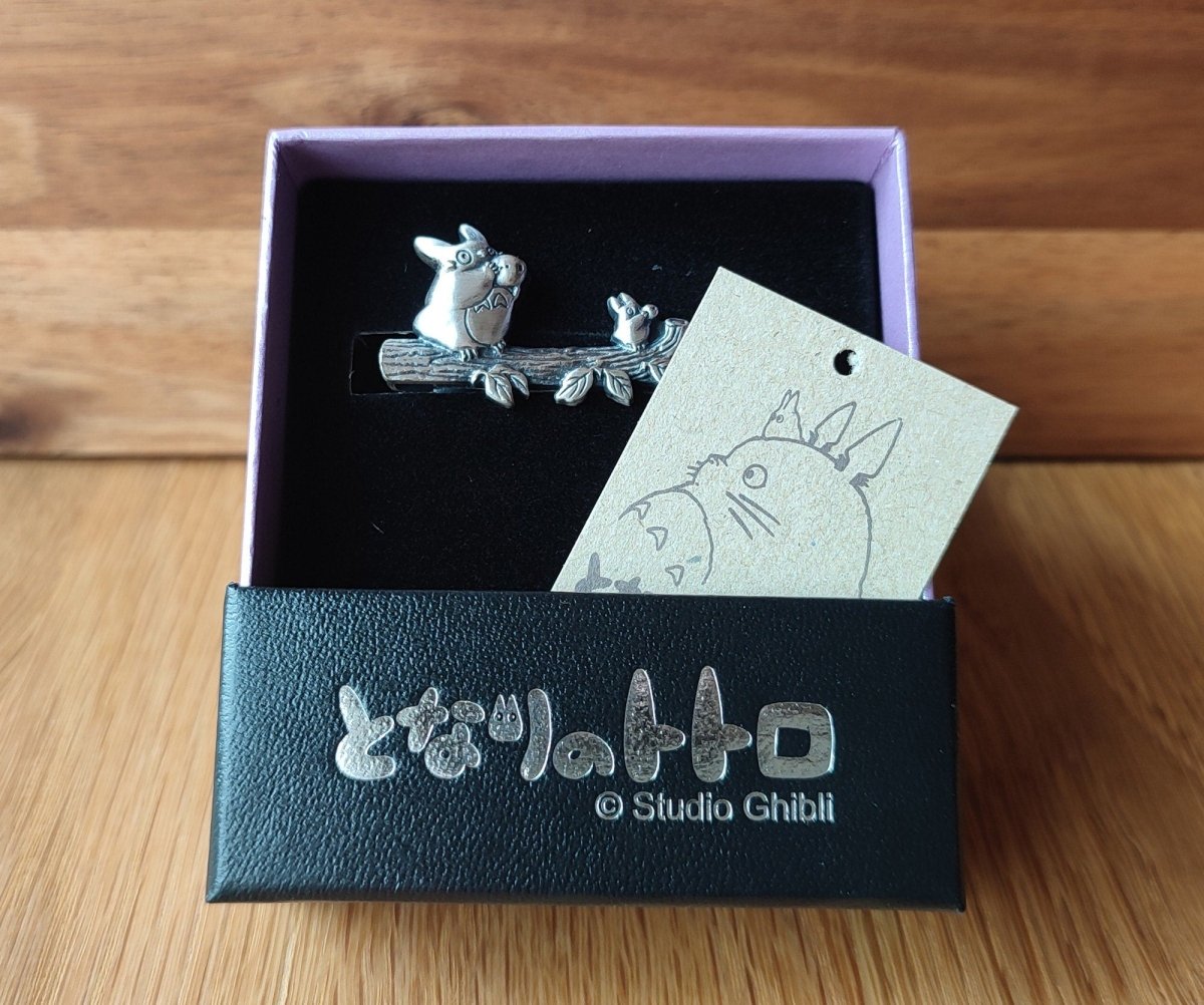 Official Ghibli Totoro Necktie Pin • My Neighbor Totoro Neckwear/Ascot/Cravat/Accent Clothes • Brass Tie Pin - Kamaji Market