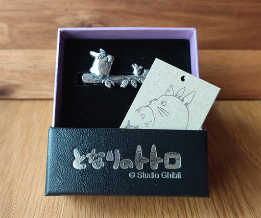 Official Ghibli Totoro Necktie Pin • My Neighbor Totoro Neckwear/Ascot/Cravat/Accent Clothes • Brass Tie Pin - Kamaji Market