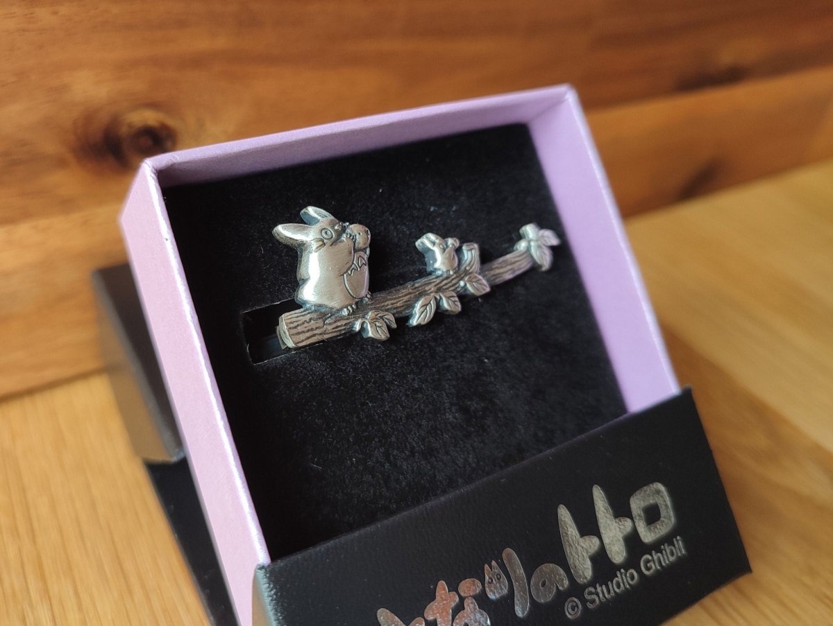 Official Ghibli Totoro Necktie Pin • My Neighbor Totoro Neckwear/Ascot/Cravat/Accent Clothes • Brass Tie Pin - Kamaji Market