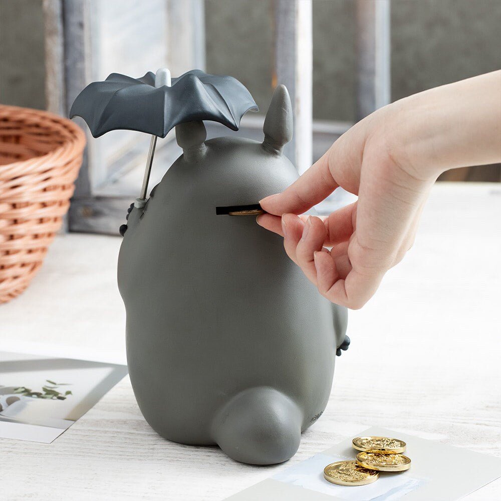 Official Ghibli Totoro Piggy Bank Figure • My Neighbor Totoro statue/home decor/interior diorama - Kamaji Market