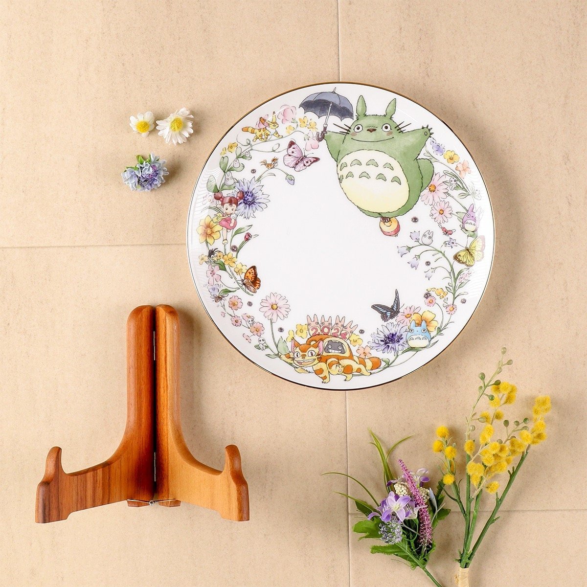 Official Ghibli Totoro Plate 2024 Noritake • My Neighbor Totoro Dinner Plate • Japanese Tableware/Dinnerware - Kamaji Market
