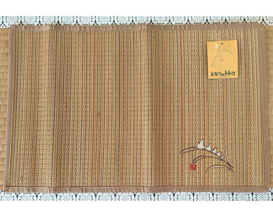 Official Ghibli Totoro Rush Placemat • My Neighbor Totoro Embroidery Place Mat/Table Decor/Interior Design/Wall Hanging - Kamaji Market