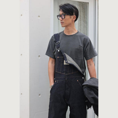 Official Ghibli Totoro T-shirt Embroided • My Neighbor Totoro GBL Summer Clothes/Top/Black Tshirt with Pocket - Kamaji Market