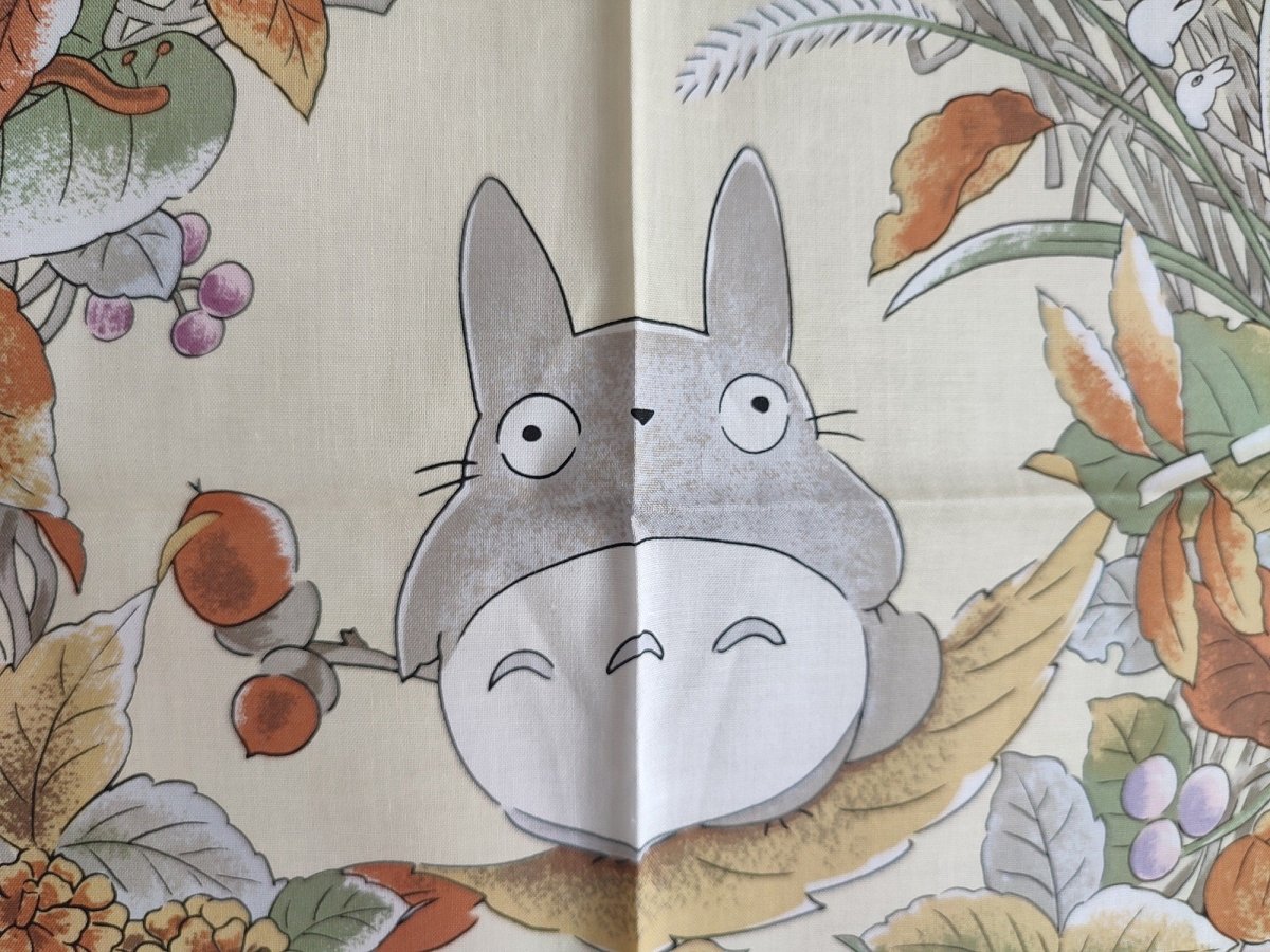 Official Ghibli Totoro Tapestry/Wall Hanging • My Neighbor Totoro Bandana/Neckerchief/Scarf/Handkerchief/Interior Decor - Kamaji Market