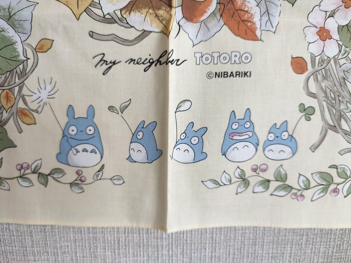 Official Ghibli Totoro Tapestry/Wall Hanging • My Neighbor Totoro Bandana/Neckerchief/Scarf/Handkerchief/Interior Decor - Kamaji Market