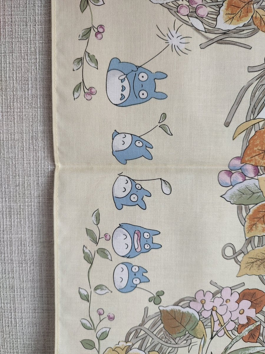 Official Ghibli Totoro Tapestry/Wall Hanging • My Neighbor Totoro Bandana/Neckerchief/Scarf/Handkerchief/Interior Decor - Kamaji Market