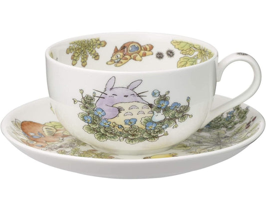 Official Ghibli Totoro Tea Cup Set • Japanese Bone China Noritake Milk Cup/Saucer • My Neighbor Totoro Tableware/Dishware Gift - Kamaji Market