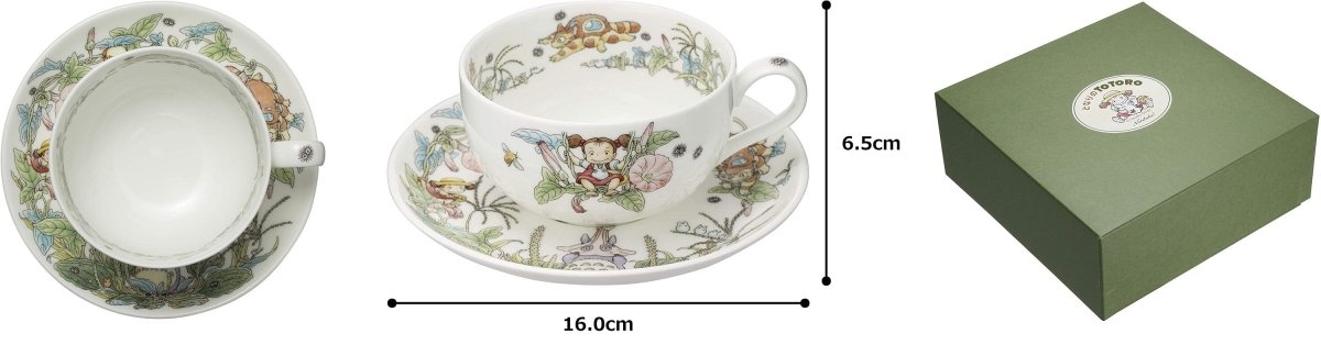Official Ghibli Totoro Tea Cup Set • Japanese Bone China Noritake