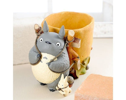 Official Ghibli Totoro with Basket Planter Cover • My Neighbor Totoro Pot/Home Decor/Interior Diorama - Kamaji Market