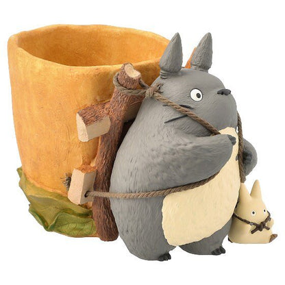 Official Ghibli Totoro with Basket Planter Cover • My Neighbor Totoro Pot/Home Decor/Interior Diorama - Kamaji Market