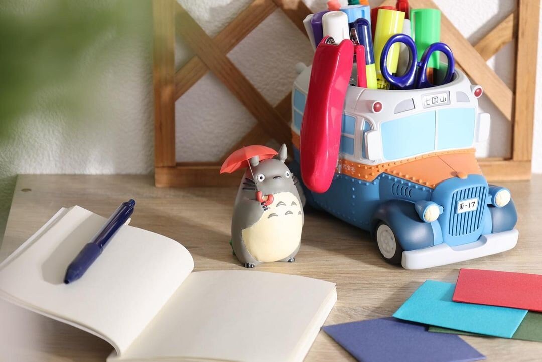 Official Ghibli Totoro with Bus Planter Cover • My Neighbor Totoro Pot/Home Decor/Interior Diorama - Kamaji Market