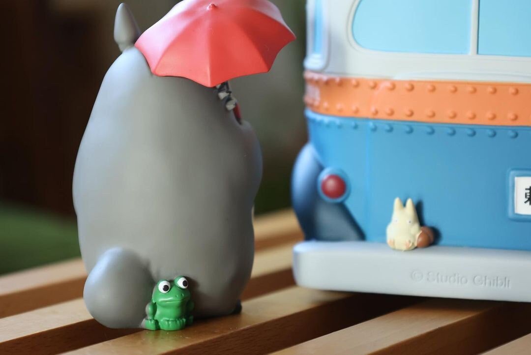 Official Ghibli Totoro with Bus Planter Cover • My Neighbor Totoro Pot/Home Decor/Interior Diorama - Kamaji Market