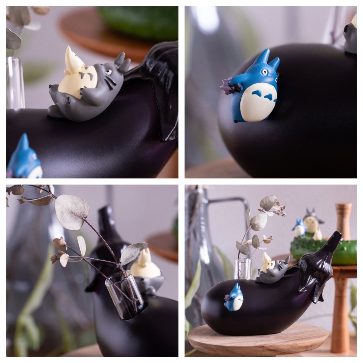 Official Ghibli Totoro/Vegetable Vase Figure • My Neighbor Totoro Small Figurine/Mini Statue/Replica/Home Decor/Interior Diorama Anime Gift - Kamaji Market