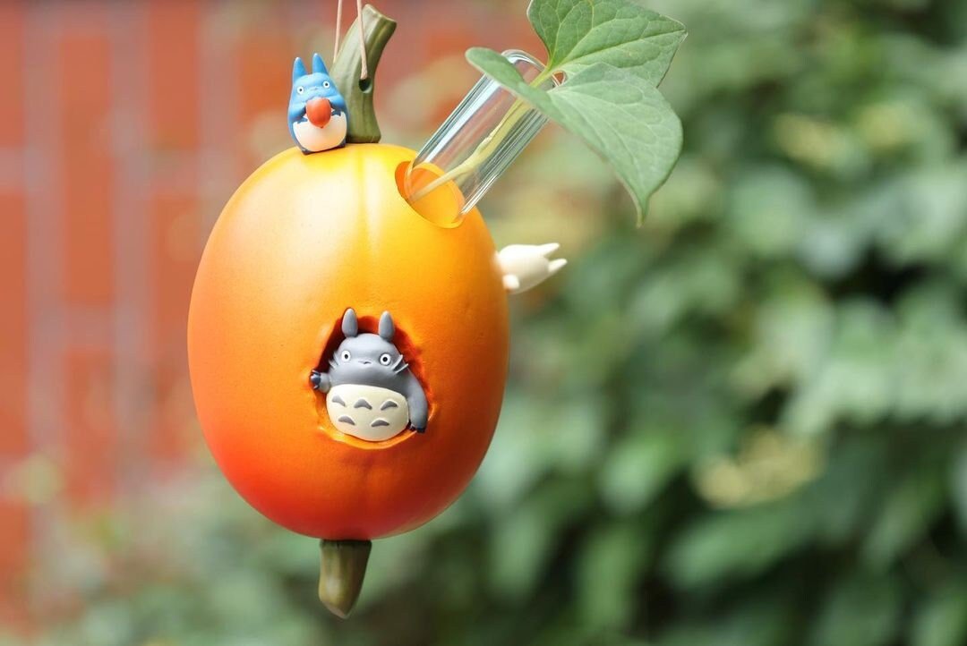 Official Ghibli Totoro/Vegetable Vase Figure • My Neighbor Totoro Small Figurine/Mini Statue/Replica/Home Decor/Interior Diorama Anime Gift - Kamaji Market