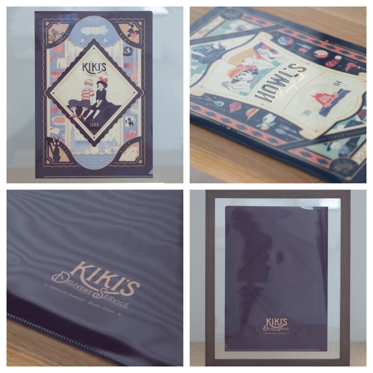 Official Ghibli Wall Art Picture/Folder • Howl, Totoro, Kikis Delivery, Mononoke, Spirited Away, Whispering Clear File - Kamaji Market