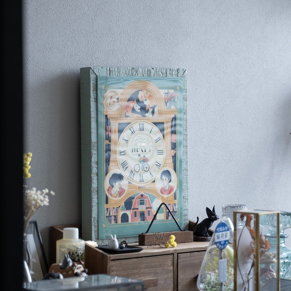 Official Ghibli Wall Art Picture/Folder • Howl, Totoro, Kikis Delivery, Mononoke, Spirited Away, Whispering Clear File - Kamaji Market