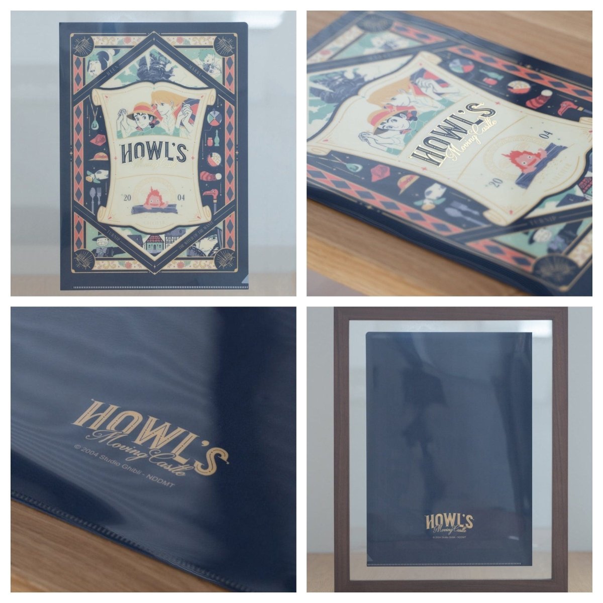 Official Ghibli Wall Art Picture/Folder • Howl, Totoro, Kikis Delivery, Mononoke, Spirited Away, Whispering Clear File - Kamaji Market