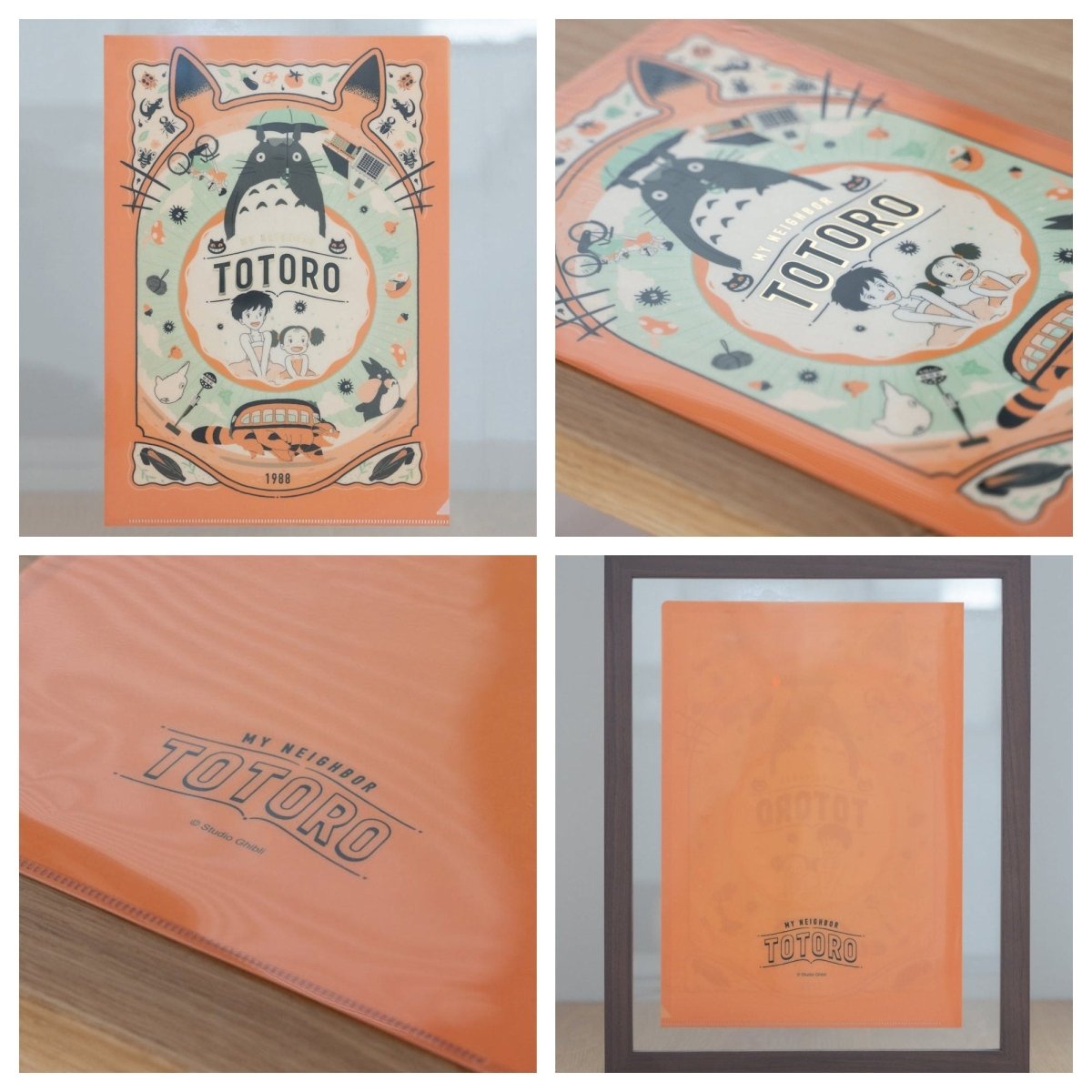 Official Ghibli Wall Art Picture/Folder • Howl, Totoro, Kikis Delivery, Mononoke, Spirited Away, Whispering Clear File - Kamaji Market