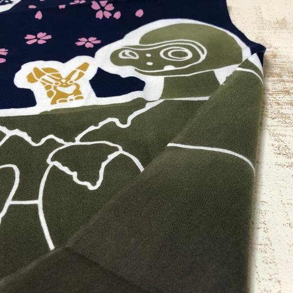 Official Ghibli Wall Hanging Hand - dyed • Laputa Castle in the Sky Tenugui/Wall Decor/Tapestry/Interior Decoration - Kamaji Market