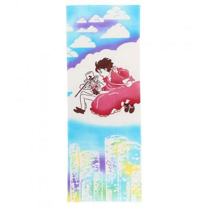 Official Ghibli Wall Hanging Hand - dyed • Whisper of the Heart Tenugui/Wall Decor/Tapestry/Interior Decoration • Baron - Kamaji Market