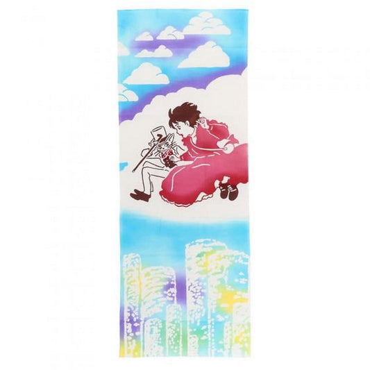 Official Ghibli Wall Hanging Hand - dyed • Whisper of the Heart Tenugui/Wall Decor/Tapestry/Interior Decoration • Baron - Kamaji Market