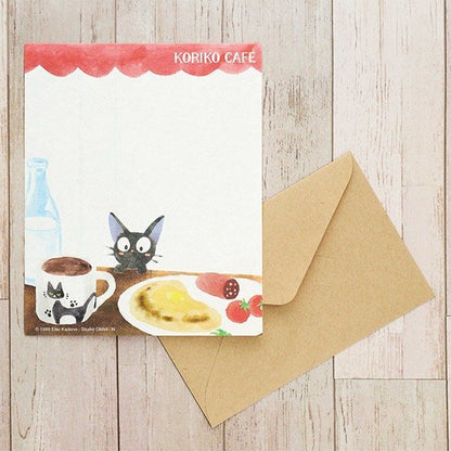 Official Ghibli Washi Letter Set • My Neighbor Totoro, Kikis Delivery Service Writing Paper/Message Card • Jiji Gigi Japanese Stationery - Kamaji Market