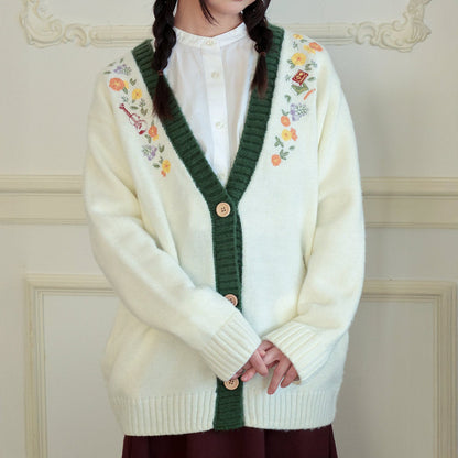 Official Ghibli Whisper of the Heart Cardigan • Sweater/Pullover/Jumper with Moon Cat - Kamaji Market