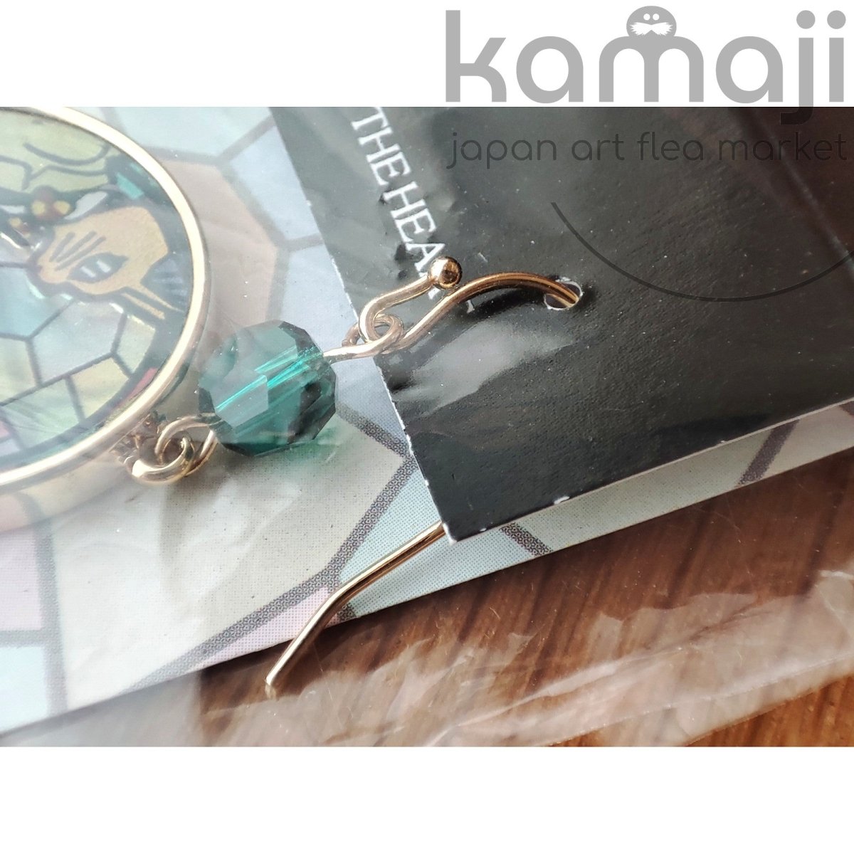 Official Ghibli Whisper of the Heart Earrings with Baron and Louise • Stained Glass Style - Kamaji Market